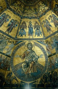 Mosaïque sur le plafond en coupole du baptistère Saint-Jean, Florence