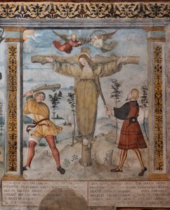 Détail de la Crucifixion de Sainte Julia - Floriano (and workshop) Ferramola