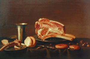 Nature morte avec côtelette