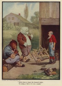 Nous sommes ici pour apprendre le métier de fermier ; manier un fléau ou utiliser une bêche.