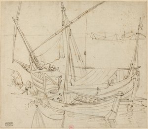 Bateaux - Follower of Agostino Tassi