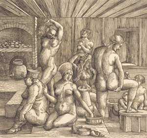 Bain des femmes, c. 1505-1510