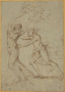 Apollon et Daphné - Follower of Giulio Romano