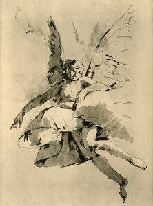 Ange en Vol, 18ème siècle, 1928