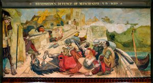 La défense de Manchester par Bradshaw AD 1642