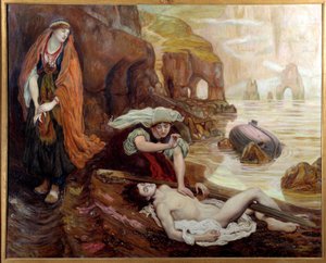 Haydée découvrant le corps de Don Juan Illustration pour le chant 2 de Lord Byron
