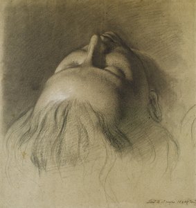 Le Sommeil de Parisina - Étude pour la tête de Parisina - Ford Madox Brown