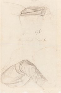 Deux études de draperie [verso] - Ford Madox Brown