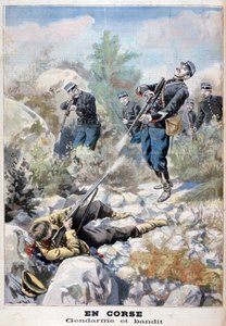 Une fusillade entre un bandit et la gendarmerie, Corse, 1898