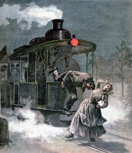 Accident sur la ligne ferroviaire de Marly-le-Roi, France, 1891