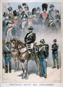 Nouvel uniforme des gendarmes, 1896