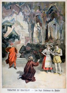 Représentation de Les Sept Châteaux du Diable, Théâtre du Châtelet, Paris, 1896 - Fortuné Méaulle
