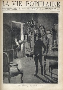 Un homme surprend un intrus chez lui en pleine nuit. Illustration de F. Meaulle d