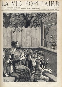 Une femme au milieu d