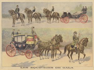 Voitures utilisées par le tsar et la tsarine de Russie lors de leur visite en France - Fortune Louis Meaulle