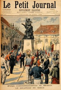 Commémoration du Siège de Belfort, illustration du Petit Journal, 19 avril 1896 - Fortune Louis Meaulle