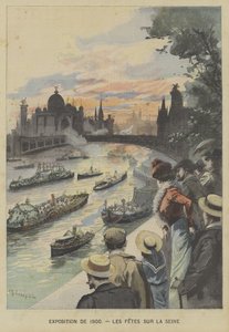 Carnaval flottant sur la Seine pendant l