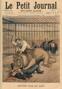 Dévoré par un lion, illustration de couverture de 