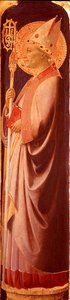 Saint Augustin, pilastre du panneau droit du retable de Santa Trinita, vers 1434