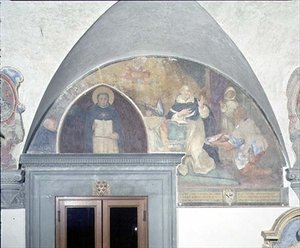 La découverte miraculeuse de la clé de la ceinture de Saint Antonin, lunette