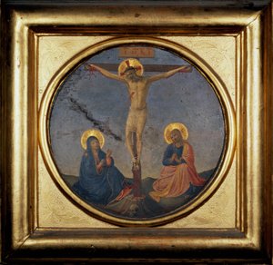 Crucifixion du Christ entre la Vierge et Marie Madeleine - Fra  Angelico