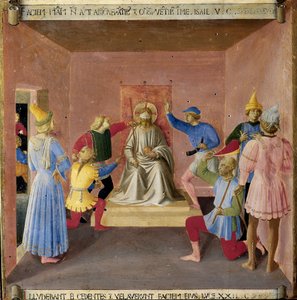 Jésus moqué par les soldats. Vie du Christ, Armadio degli Argenti