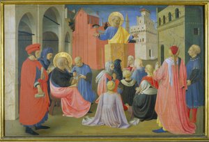 Saint Pierre prêchant, prédelle du triptyque Linaiuoli, 1433