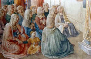 Saint Étienne prêchant (détail), milieu du 15e siècle