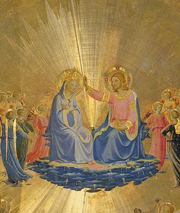Le Couronnement de la Vierge, c.1440 (détail)