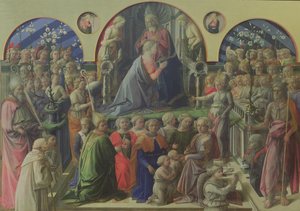 Couronnement de la Vierge avec des saints et des anges, 1441-47