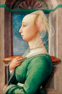 Portrait de profil de jeune femme - Fra Filippo Lippi