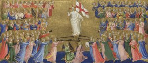 Christ glorifié dans la cour du ciel Panneau du retable de San Domenico de Fiesole, vers 1423-1424 - Fra Giovanni Angelico da Fiesole