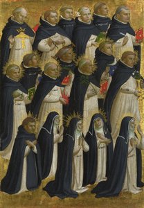 Le Dominicain Béni, panneau du retable de San Domenico de Fiesole, vers 1423-1424