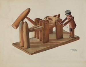 Moulin à estampage de jouets allemand de Pennsylvanie