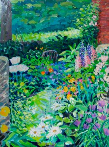 English Country Garden, 2018 (acrylique sur toile)