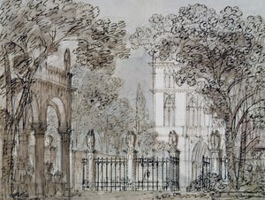 Décor de scène par Francesco Bagnara pour Otello, opéra de Rossini, pour une représentation au Théâtre La Fenice à Venise - Francesco Bagnara