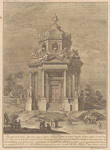 La Prima Macchina pour la Chinea de 1782 : Le Temple de Janus..., 1782 - Francesco Barbazza
