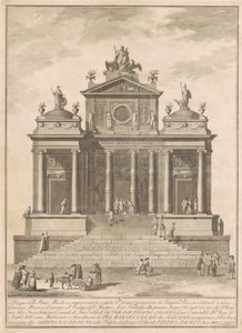 La Prima Macchina pour la Chinea de 1785: Le Temple de Jupiter commencé par Tarquin l