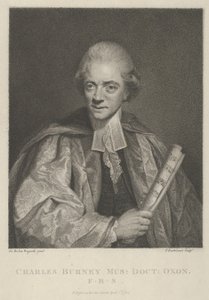 Charles Burney, 1er avril 1784 - Francesco Bartolozzi
