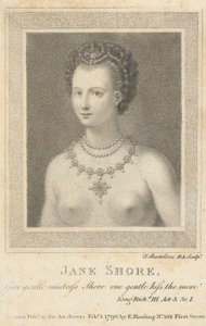Jane Shore: Donne à la douce maîtresse Shore un doux baiser de plus Shakespeare, ..., 1er février 1790 - Francesco Bartolozzi