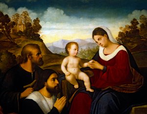 Sainte Famille avec un donateur, début des années 1520