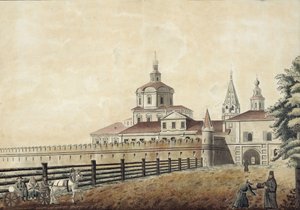 Le monastère Saint-Andronik à Moscou, années 1780