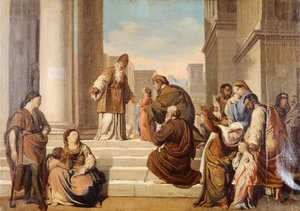Présentation au Temple, par Francesco Coghetti