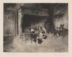Chiens de chasse - Francesco Colombi Borde