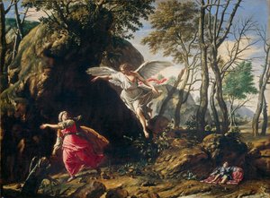 Dutch : Hagar et Ismaël dans le désert Hagar et Ismaël dans le désert - Francesco Cozza