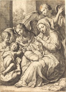 La Vierge et les Anges Veillant sur l