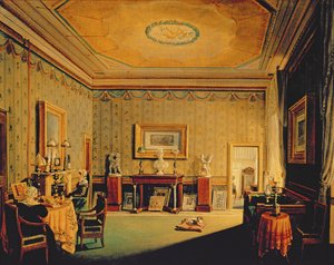 Salon dans la maison Barbierrini, années 1830-40
