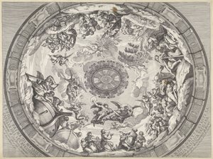 Décoration de coupole avec des figures de l