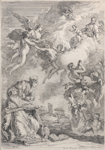 Le Pape Saint Grégoire I Libère les Âmes du Purgatoire par ses Prières - Francesco Fontebasso