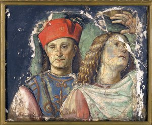 Deux têtes masculines